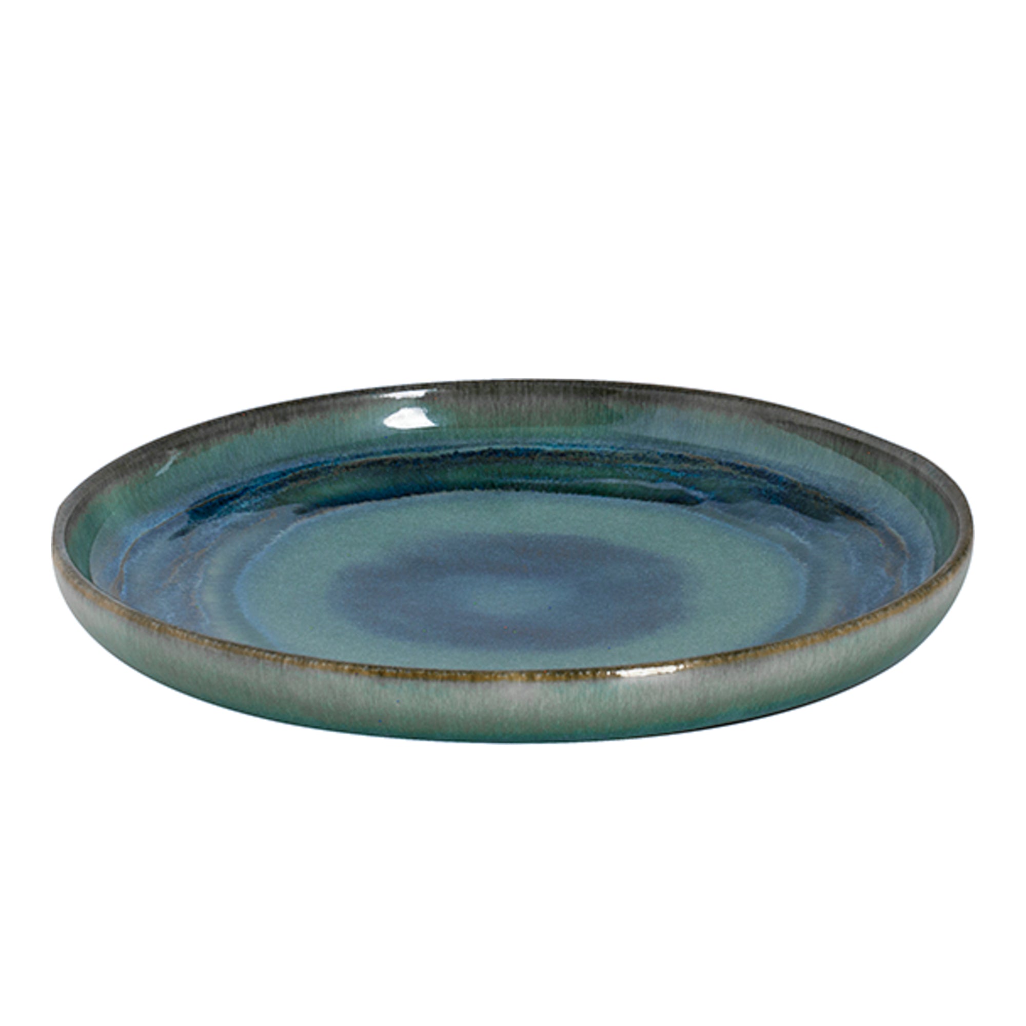(6 stk.) MIAMI - Flat tallerken - Ø 22 cm - Grøn