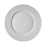 (6 stk.) SEA WAVE - Tallerken - flat - porselen - Ø 30 cm - hvit
