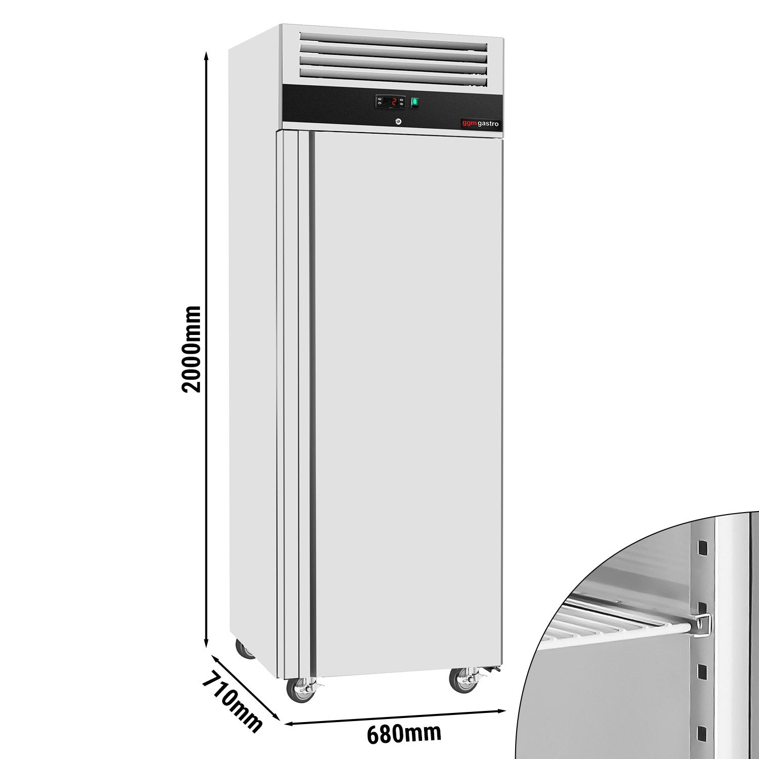 Fryseskap ECO - 0,68 x 0,71 m - 429 liter - med 1 Dør