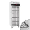 Fryseskap i rustfritt stål ECO - GN 2/1 - 700 l - til -18 °C til -15 °C - med 1 glassdør - Ventilert kjøling, R290