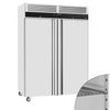 Fryseskap i rustfritt stål ECO - GN 2/1 - 2 930 l - -22 °C til -18 °C - med 2 dører - Ventilert kjøling, R290 - svart