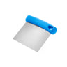 Deigskrape / deigkutter - rett blad - 80x115 mm - rustfritt stål - plastgrep