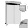 Fryseskap i rustfritt stål ECO - 1 200 l - til -22 °C til -18 °C - med 2 dører - R290