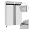 Kjøleskap i rustfritt stål ECO - GN 2/1 - 1 400 l - 0 °C til +8 °C - med 2 dører - Digitalt termostat, Selvlukkende dør med lås, R290