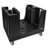 Tallerkendispenser - nøytral - 985x760x900 mm - med hjul - for tallerkener Ø 180–325 mm - maks. 180–480 tallerkener - polyetylen