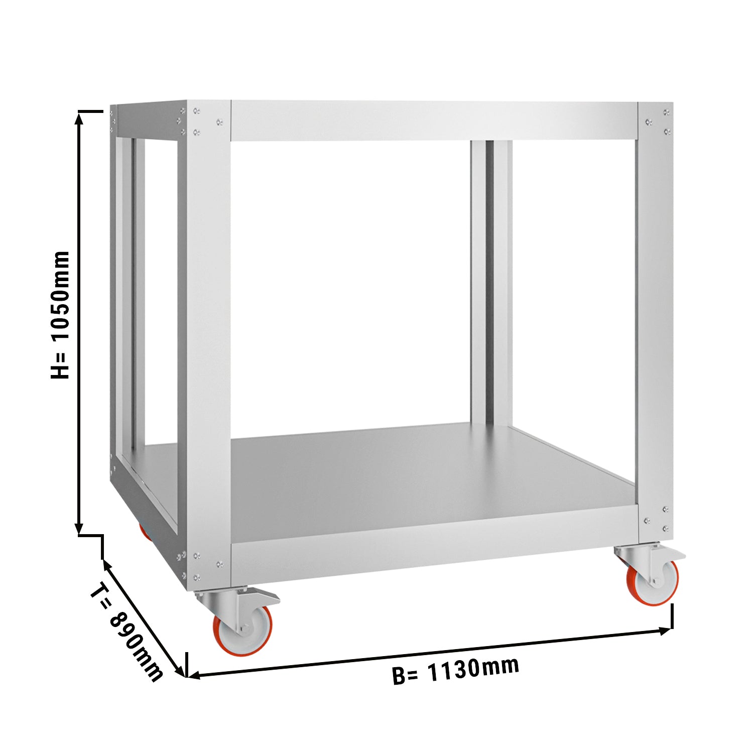 Understell til Pizzaovn med 1 bakekammer - 4x 34 cm