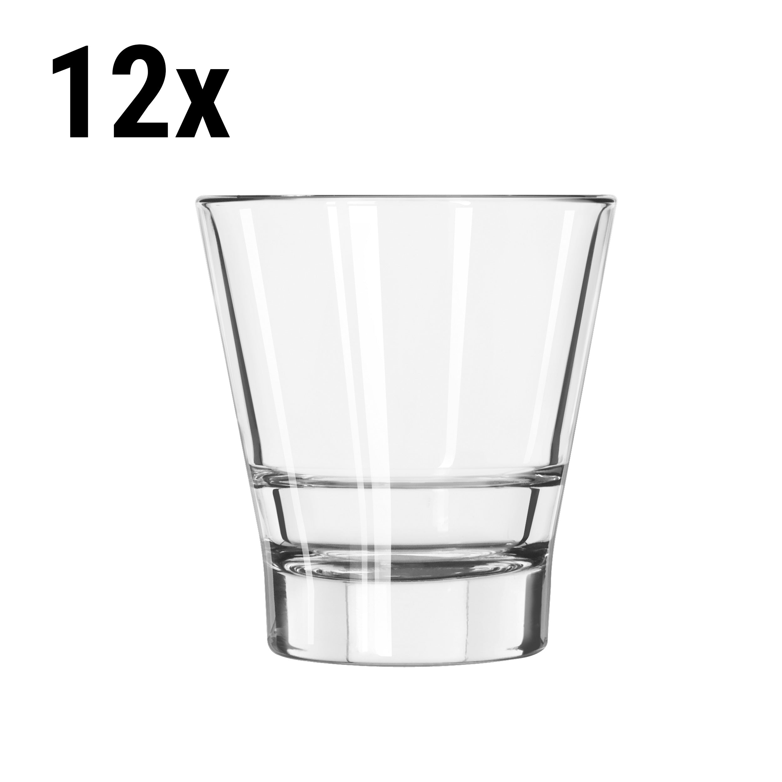 (12 stk.) Drikkeglass til alle formål - SAO PAULO - 355 ml - Gjennomsiktig