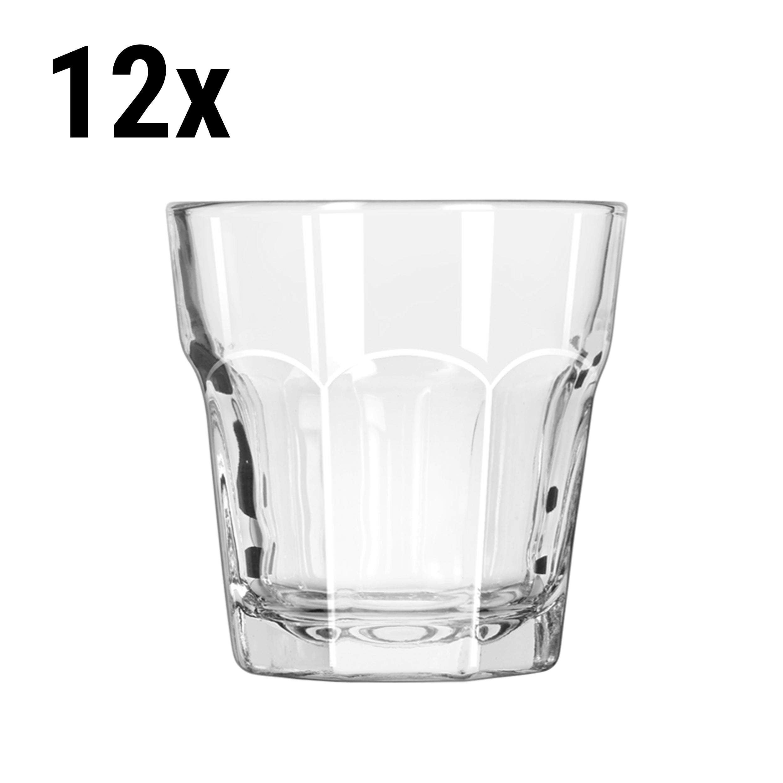 (12 stk.) All Purpose Drikkeglass - PRAHA - 207 ml - Gjennomsiktig