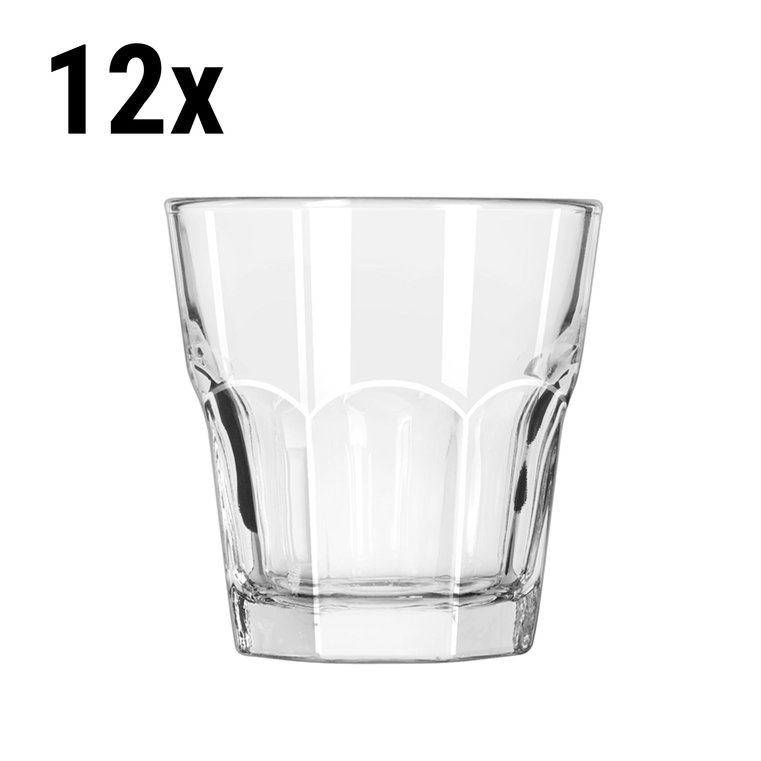 (12 stk.) All Purpose Drikkeglass - PRAHA - 266 ml - Gjennomsiktig