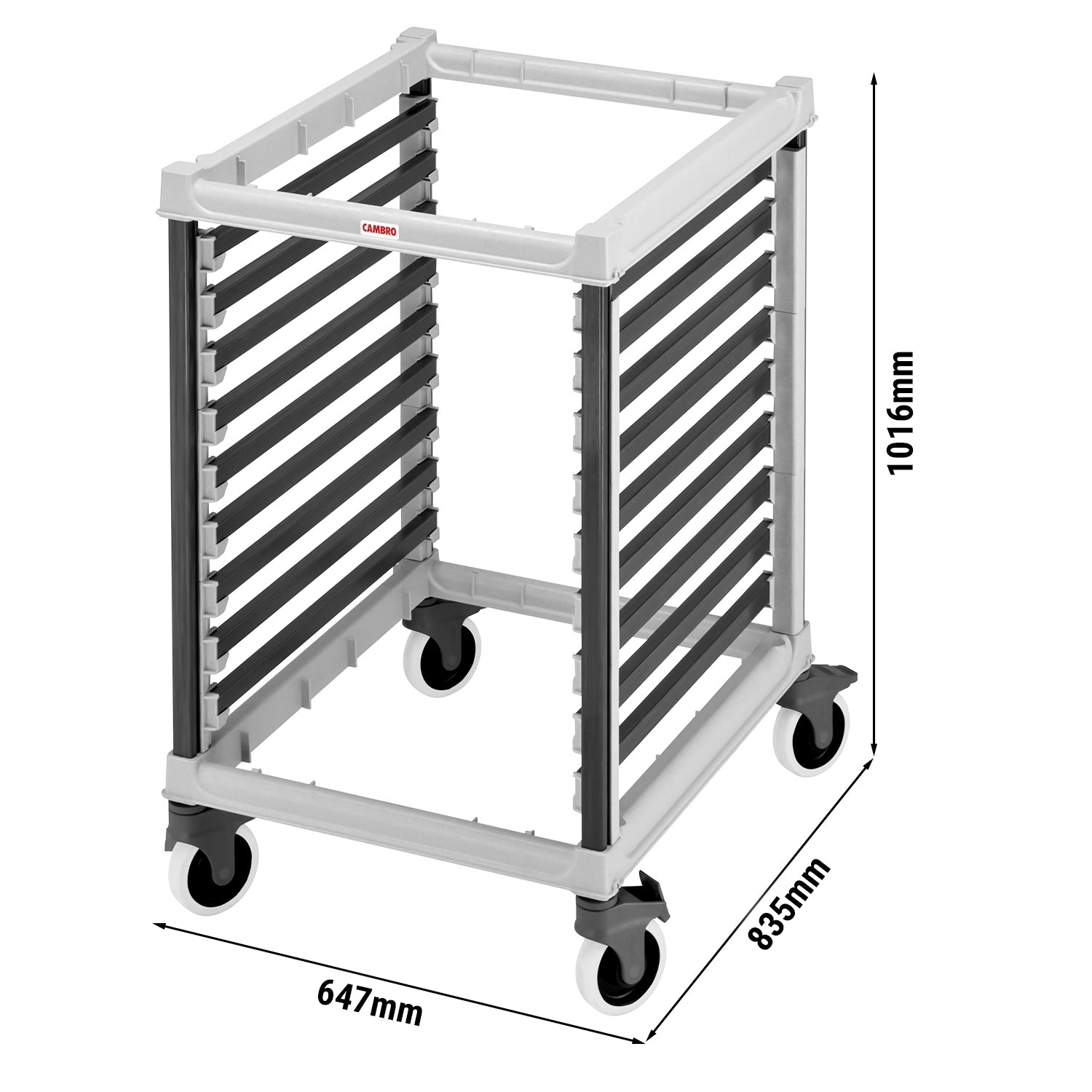 CAMBRO | CAMSHELVING® Trolley for 9x GN 2/1 beholdere