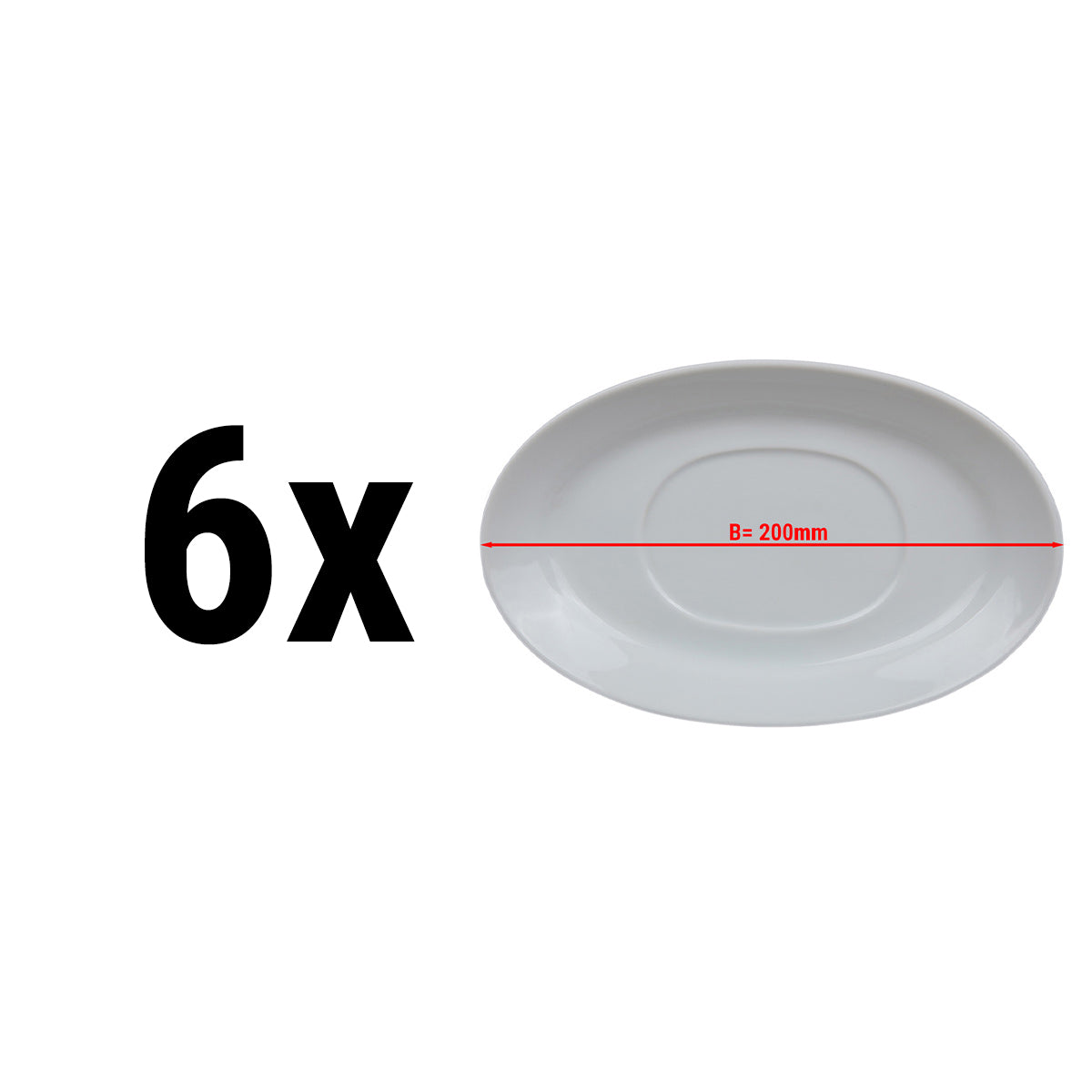 (6 Stykker) MIX &amp; MATCH - Asjett til Sausenebb - Ø 20 cm