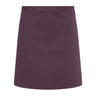 (6 stk) Karlowsky - Kort forkle Basic -Aubergine