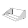 Vegghylle i rustfritt stål - 559x457 mm - med 1 hylle - rist