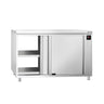 Varmeskap PREMIUM - 1,5 kW - med skyvedører - uten oppkant - 1200x600x870 mm