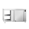 Varmeskap PREMIUM - 1,5 kW - med skyvedører - uten oppkant - 1400x700x870 mm