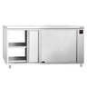 Varmeskap PREMIUM - 2 kW - med skyvedører på begge sider - uten oppkant - 2000x600x870 mm