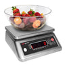 Kontrollvekt (benkvekt) - 3 kg - deling 1 g - veieplate 225x190 mm - IP67 - LED-display - enhetsvalg g/kg/oz/lb/ml - rustfritt stål