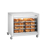 Varmeskap - 2 kW - med skyvedører - 4 hyller - 1098x480x840 mm