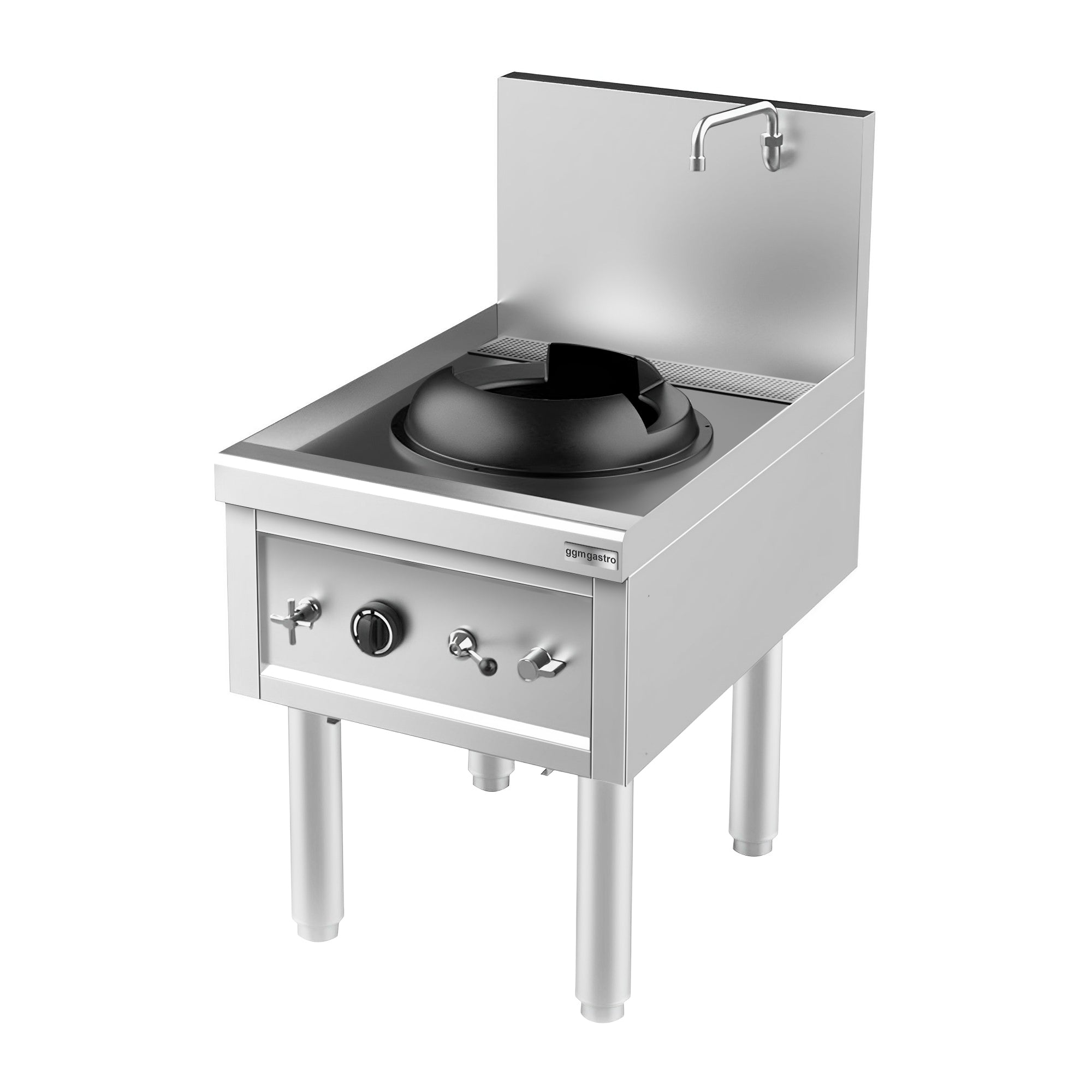 Gass wok komfyr - med 1 kokesone - 27,5 kW