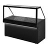 Varmholdningsdisk TORONTO - 1800 mm - svart front - LED-belysning - oppvarmet topp