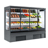 Kjølereol - veggmodell - 2 580 mm - 1 408 l - med 4 med dobbelt isolerglass hengslede glassdører og 2 hyller