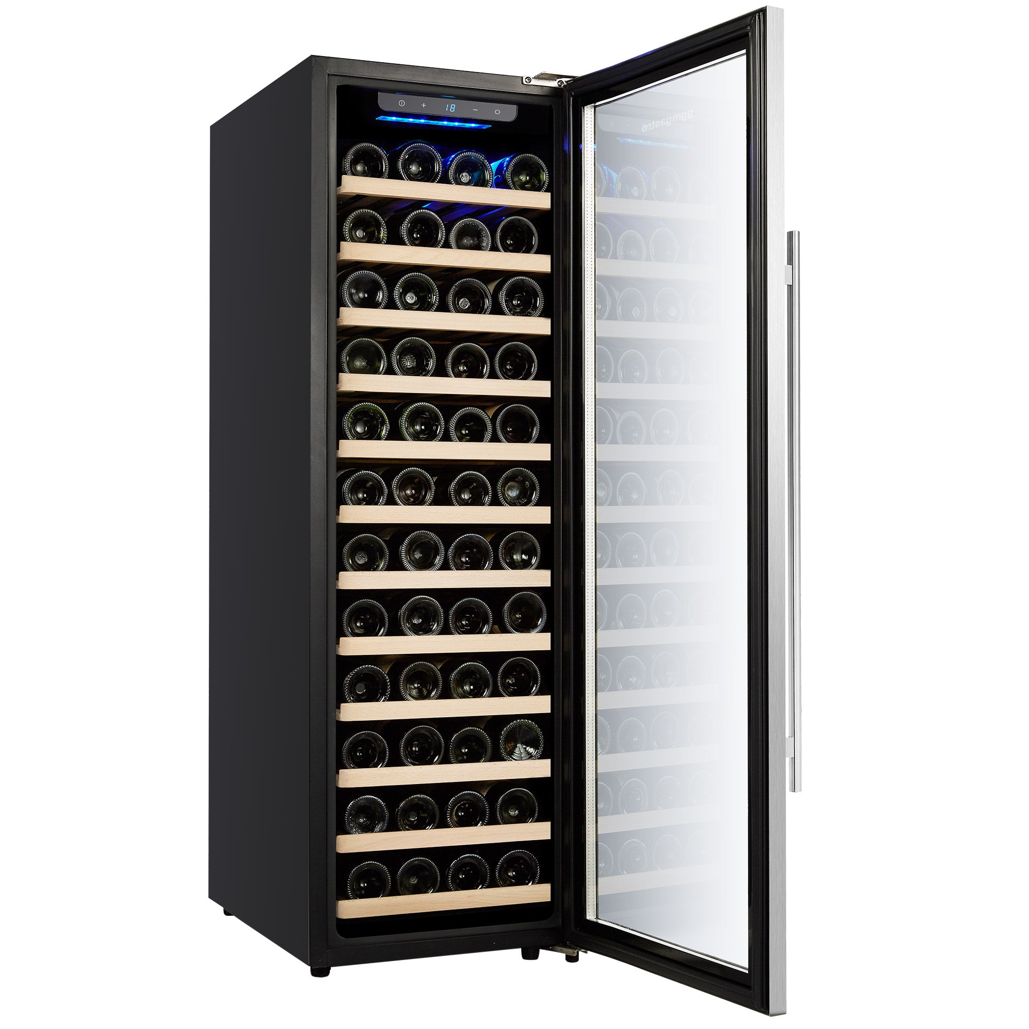 Vinkjøleskap - 1 klimasone - 155 liter - maks. 58 flasker