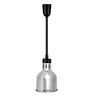 Infrarød varmelampe Retro - 275 W - Ø 175 mm - med hev/senk-funksjon - sølv