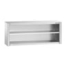 Rustfritt stål Veggskap PREMIUM 1800x400 mm - uten Skyvedør - Høyde: 650 mm