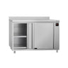 Varmeskap ECO - 1,5 kW - med skyvedører - med oppkant - 1000x600x970 mm