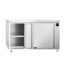 Varmeskap PREMIUM - 1,5 kW - med skyvedører - uten oppkant - 1400x700x870 mm