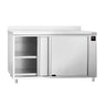 Varmeskap PREMIUM - 2 kW - med skyvedører - med oppkant - 1600x700x970 mm
