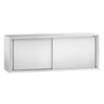 Rustfritt stål Veggskap PREMIUM 2000x400 mm - med Skyvedør - Høyde: 650 mm