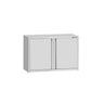 Rustfritt stål Veggskap ECO 800x400 mm - med Hengslet dør - Høyde: 650 mm