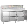 Saladette ECO - 1795x700 mm - 6 skuffer - med lokk - for 8x GN 1/3 beholdere