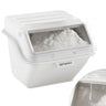 Plastboks - med lokk - 486x593 mm - 40 l - polypropylen - hvit - stabelbar