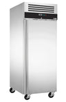 Bakerifryseskap i rustfritt stål ECO - EN 600x800 - 600 l - til -22 °C til -18 °C - med 1 dør - Umluftkjøling, LED-belysning, R290, Låsbar dør - svart