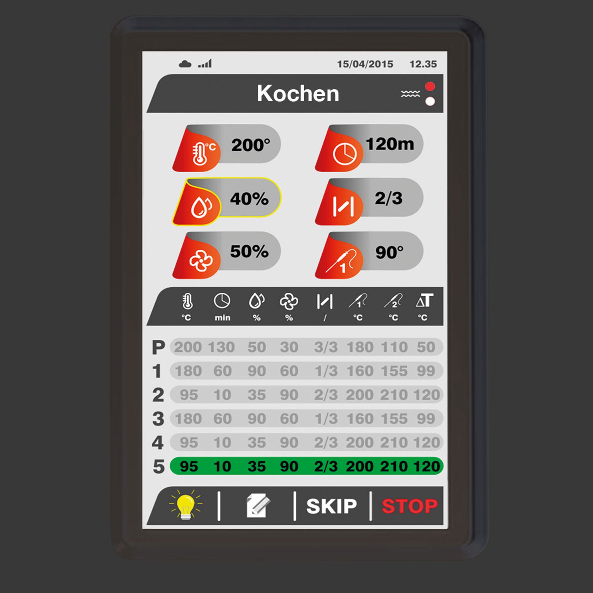 Kombidemper - Touch - 20x GN 1/1