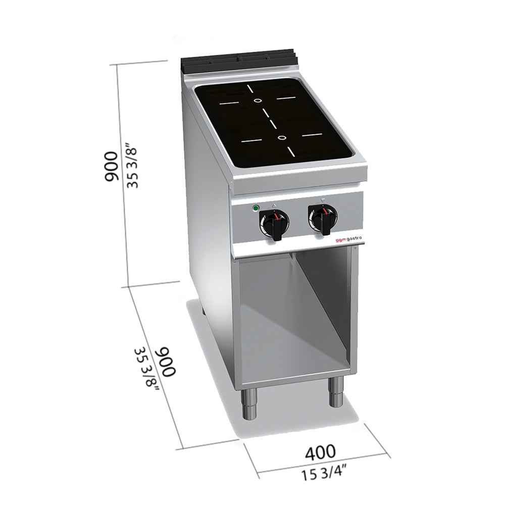 2 infrarødplatetopper (8 kW)