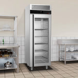 Kjøleskap - 0,7 x 0,81 m - 700 liter - med 1 glassdør