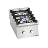 Koketopp gass - Paolo 700 - 400x730 mm - 12,0 kW - 2 bluss