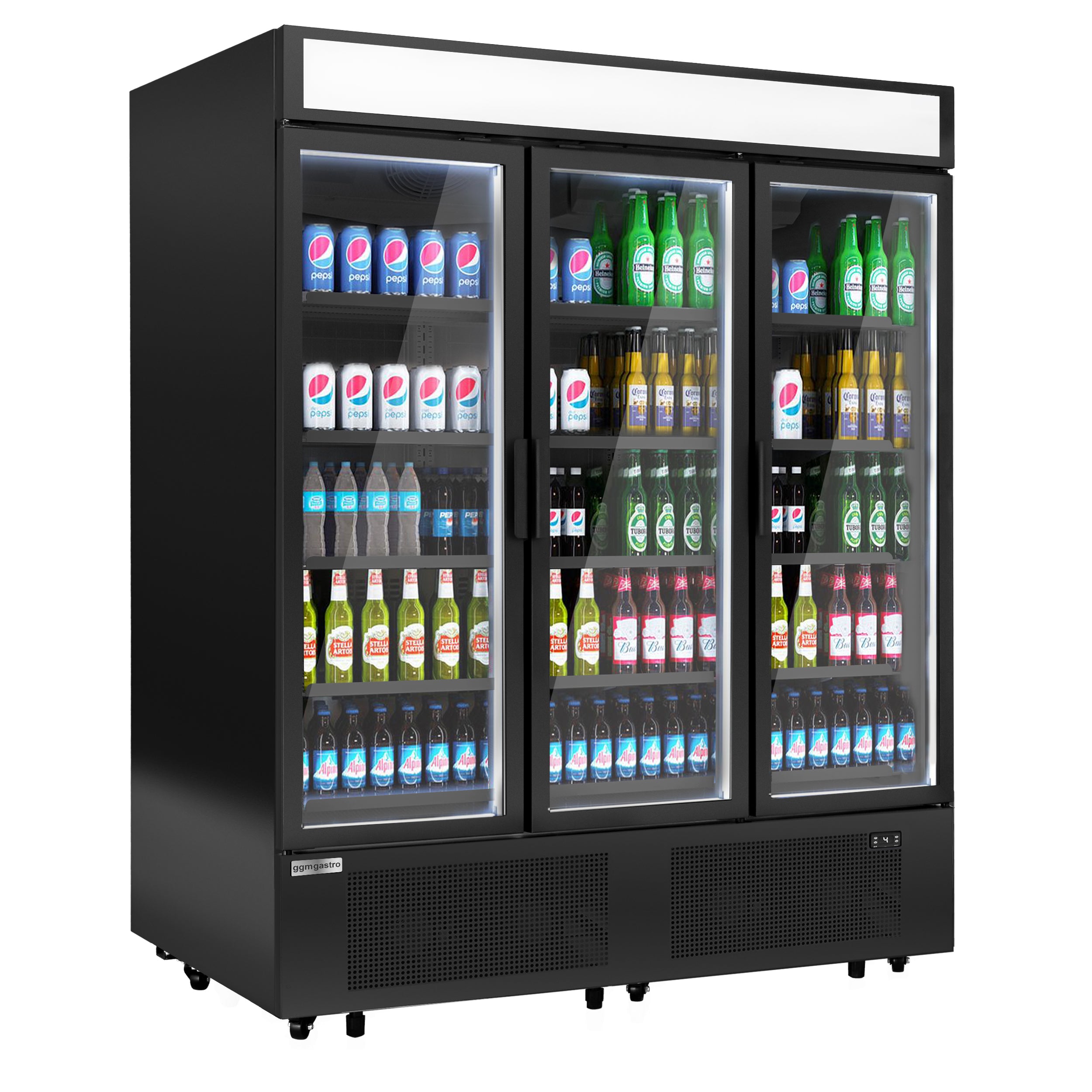 Drikkekjøleskap - 1325 liter - med 3 Glassdører