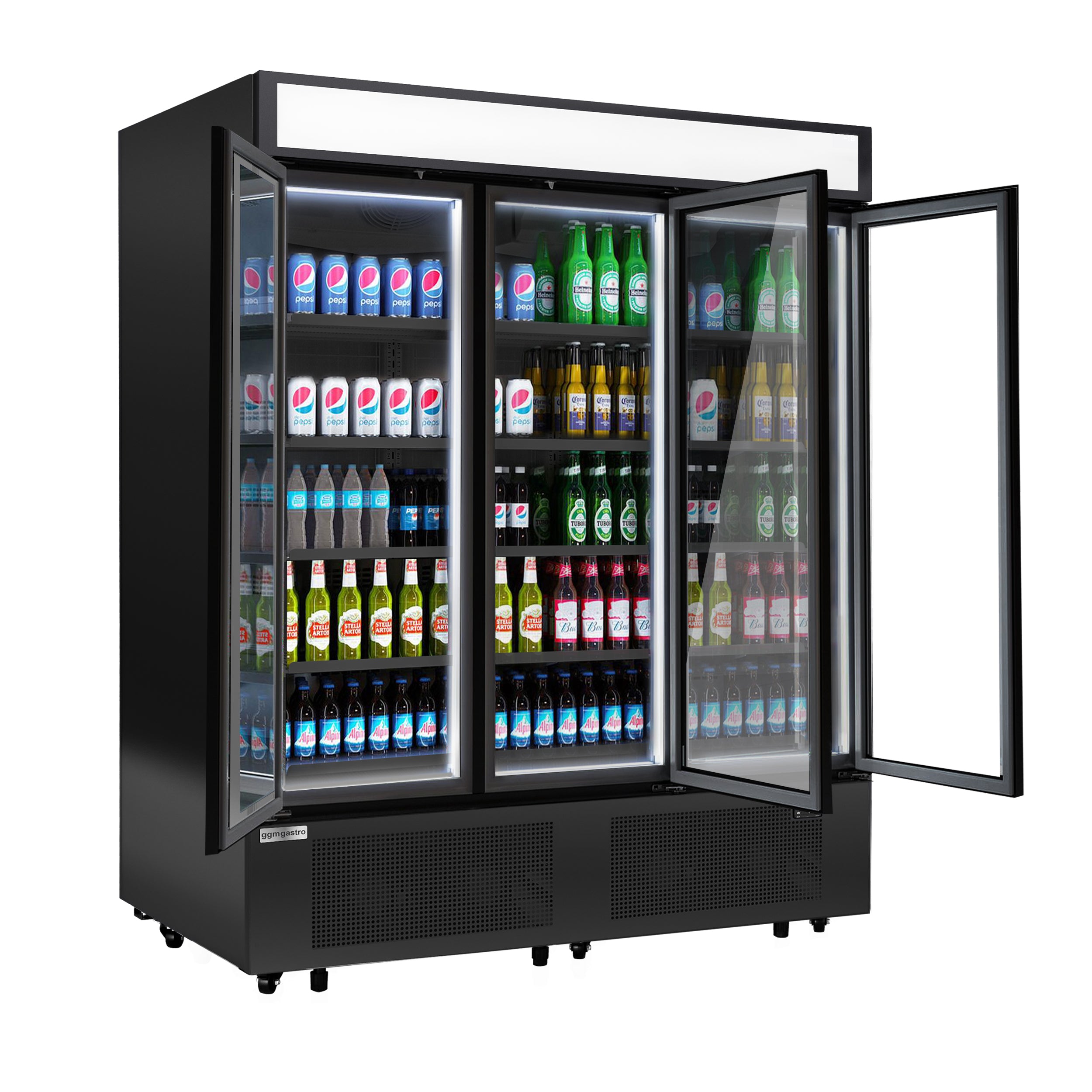Drikkekjøleskap - 1325 liter - med 3 Glassdører