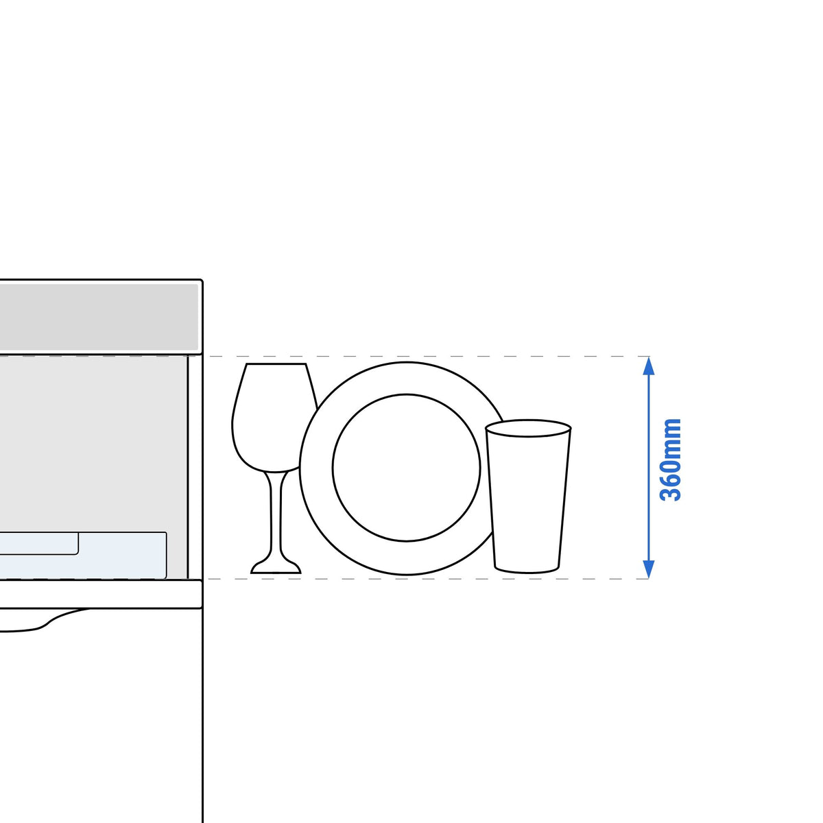 glasswasher_dish_height_360_drawing