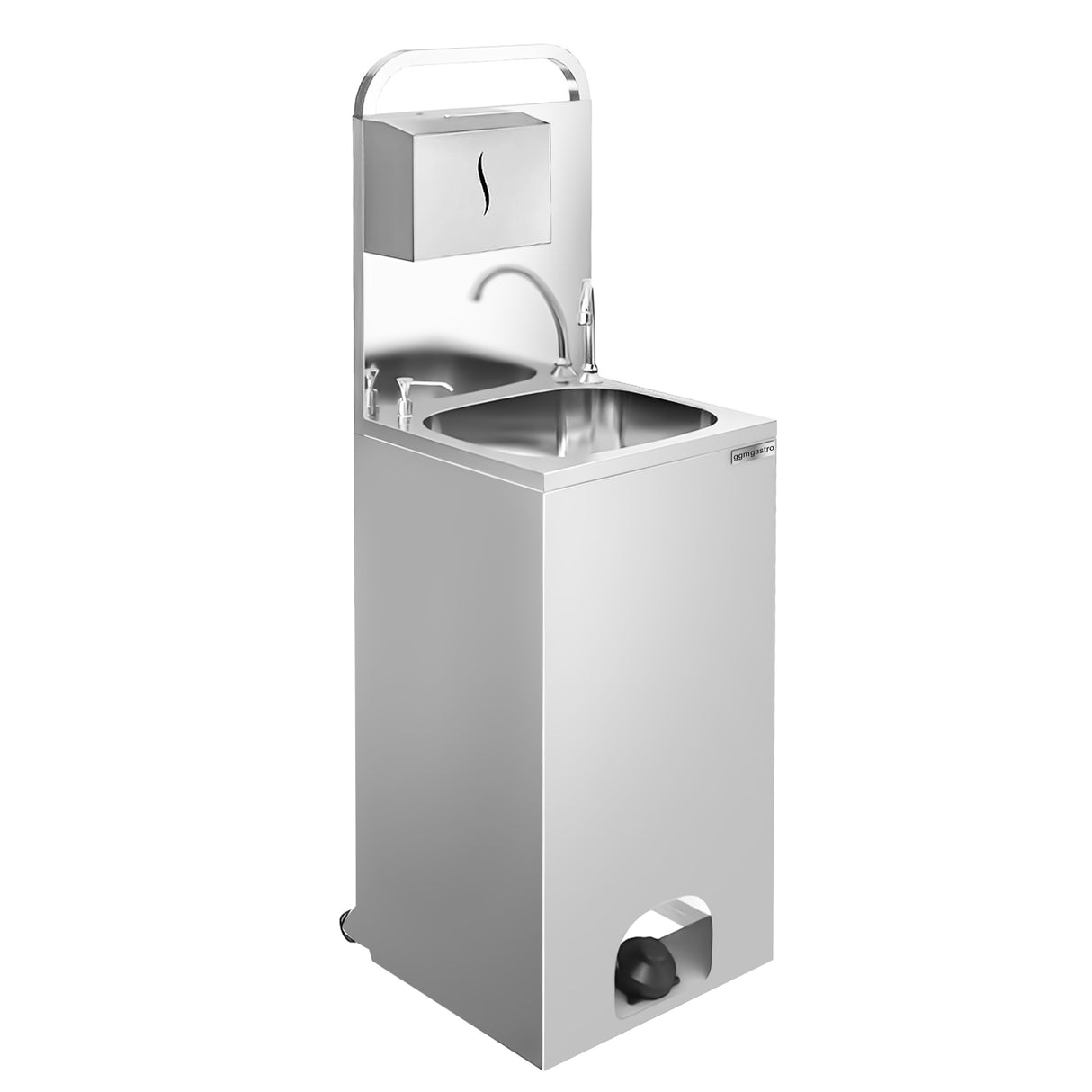 Mobil håndvask / desinfiserende dispenser - kum størrelse: 410 x 350 mm