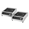 (2 stk.) Induksjonsplate - 360x460 mm - 3,5 kW - 1 kokesone