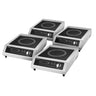 (4 stk.) Induksjonsplate - 360x460 mm - 3,5 kW - 1 kokesone