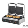 Kontaktgrill - 3,6 kW - plater: rillet topp og bunn - stekeflate: 480x230 mm - 230 V
