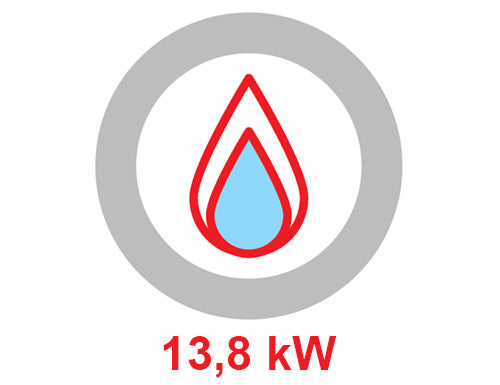 Gass lavastein Grill (13,8 kW)