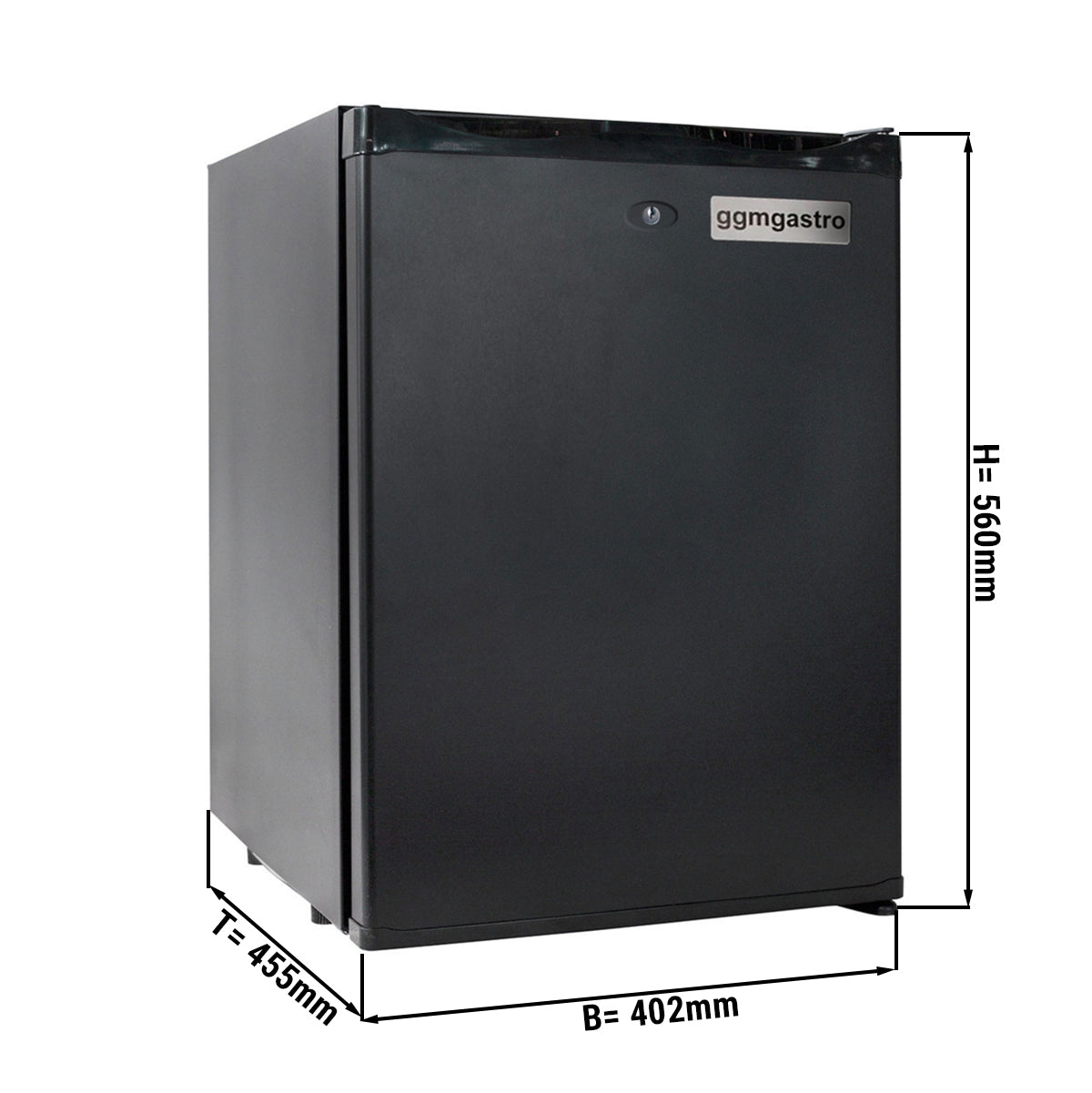 Mini kjøleskap med 1 dør - stille og låsbar
