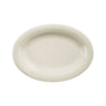 (12 stk.) SEMPRE - tallerken - oval - porselen - Ø 23 cm - krem